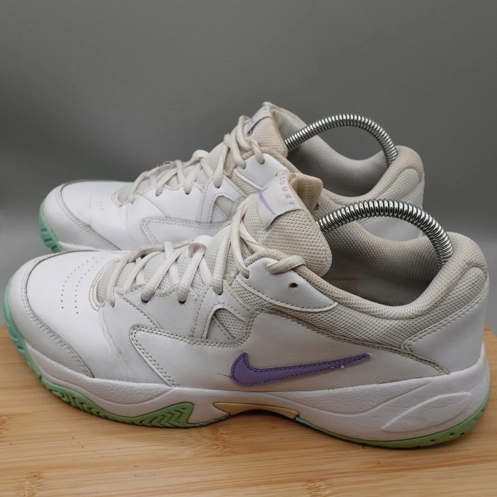 Nike Shoes Womens 11 Court Lite 2 Tennis White Purple Teal AR8838-124 Flaws